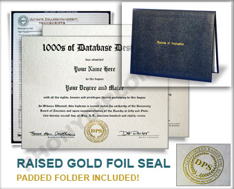 College Diploma and Transcripts,  Actual Design Match - Ultimate Package Col ADM+T - Ult